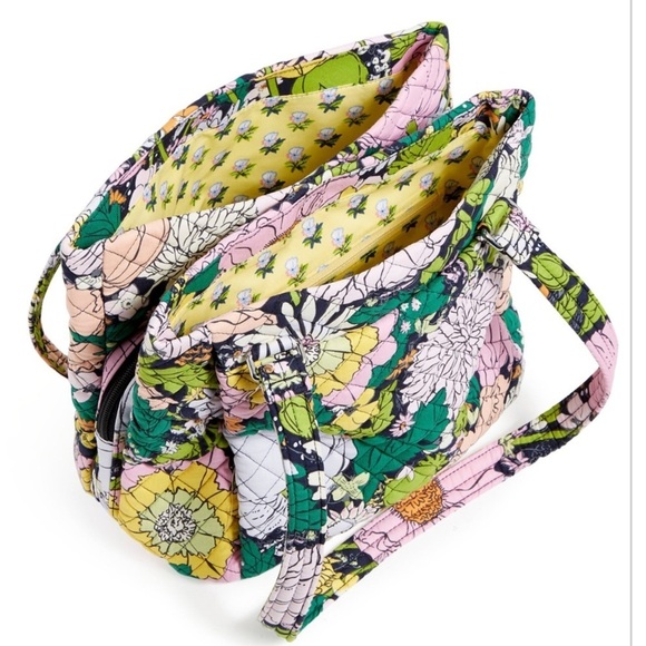 Vera Bradley Glenna Satchel in Bloom Boom multi  Compartment - Picture 1 of 9